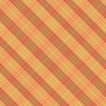 Tartan plaid pattern with texture and warm color. Vector illustration. Stock Illustration
