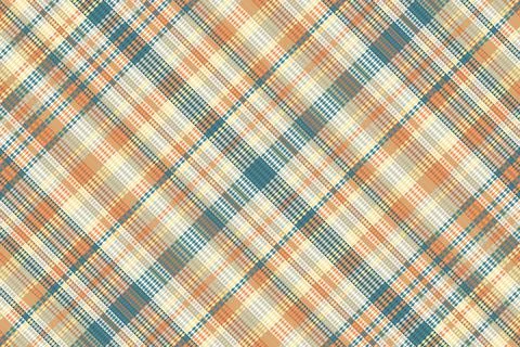 Tartan plaid pattern with texture and summer color. Stock Illustration