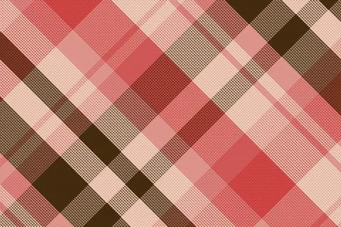 Tartan plaid pattern with texture and warm color. Stock Illustration
