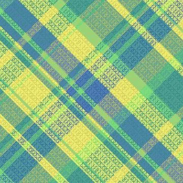 Tartan plaid pattern with texture and summer color. Stock Illustration