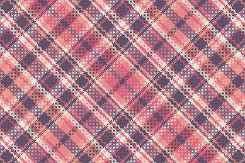 Tartan plaid pattern with texture and coffee color. Stock Illustration