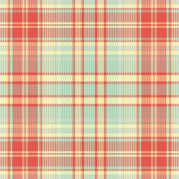 Tartan plaid pattern with texture and summer color. Stock Illustration