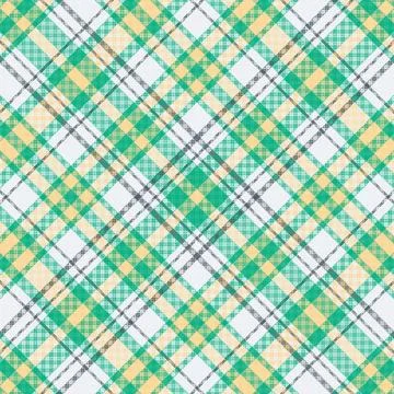 Tartan plaid pattern with texture and retro color. Stock Illustration