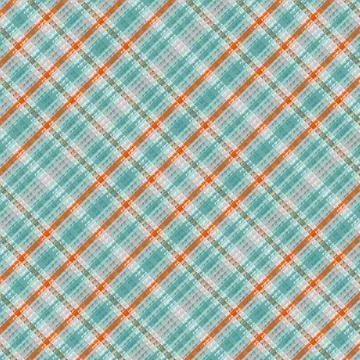 Tartan plaid pattern with texture and retro color. イラスト素材