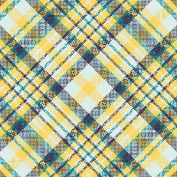 Tartan plaid pattern with texture and summer color. Stock Illustration