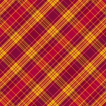 Tartan plaid pattern with texture and warm color. Stock Illustration