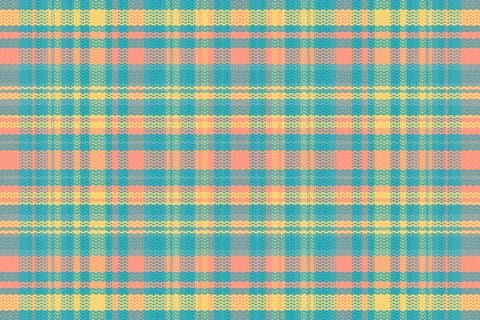 Tartan plaid pattern with texture and summer color. Stock Illustration