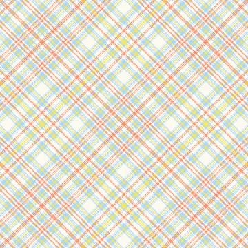 Tartan plaid pattern with texture and summer color. Stock Illustration