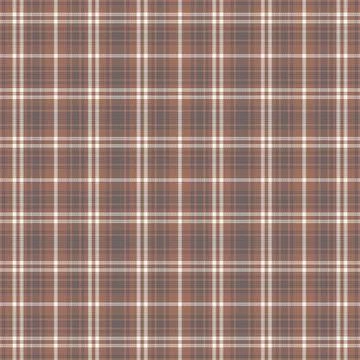 Tartan plaid pattern with texture and coffee color. Stock Illustration