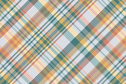 Tartan plaid pattern with texture and summer color. Stock Illustration