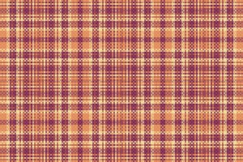 Tartan plaid pattern with texture and warm color. Stock Illustration