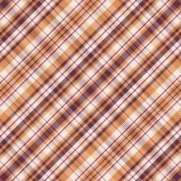 Tartan plaid pattern with texture and coffee color. Stock Illustration