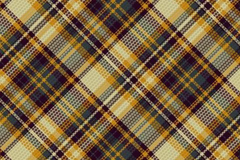 Tartan plaid pattern with texture and warm color. Vector illustration. Illustrazione stock