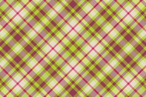 Tartan plaid pattern with texture and summer color. Stock Illustration