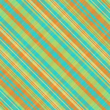 Tartan plaid pattern with texture and summer color. Stock Illustration