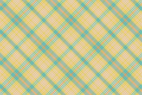 Tartan plaid pattern with texture and summer color. Stock Illustration
