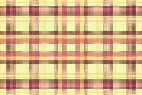 Tartan plaid pattern with texture and warm color. Stock Illustration