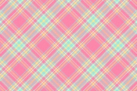 Tartan plaid pattern with texture and summer color. Stock Illustration