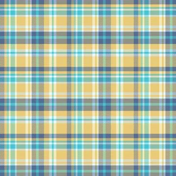 Tartan plaid pattern with texture and summer color. Stock Illustration