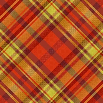 Tartan plaid pattern with texture and warm color. Stock Illustration