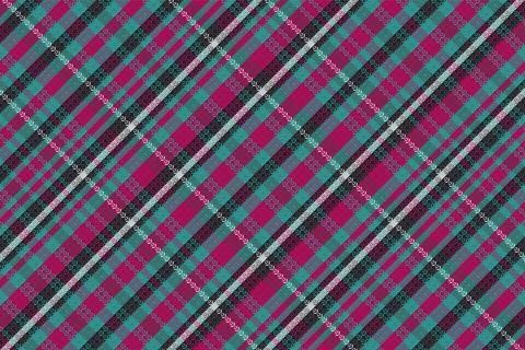 Tartan plaid pattern with texture and retro color. Stock Illustration
