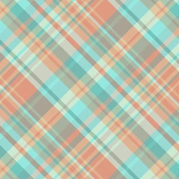 Tartan plaid pattern with texture and summer color. Stock Illustration