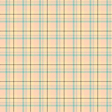 Tartan plaid pattern with texture and summer color. Stock Illustration