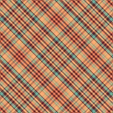 Tartan plaid pattern with texture. Stock Illustration