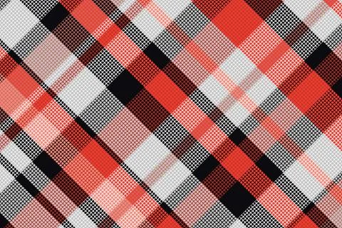 Tartan plaid pattern with texture. Stock Illustration