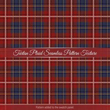 Tartan plaid seamless pattern background Premium Vector Illustrazione stock