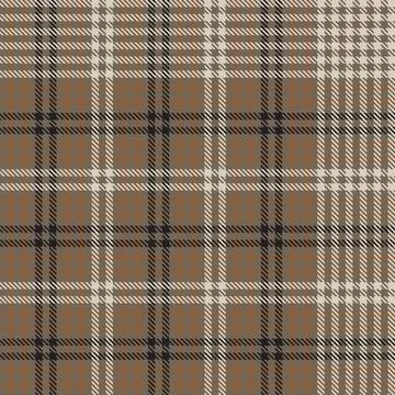 Tartan plaid textile pattern design in brown for fashion and home textiles Stock Illustration