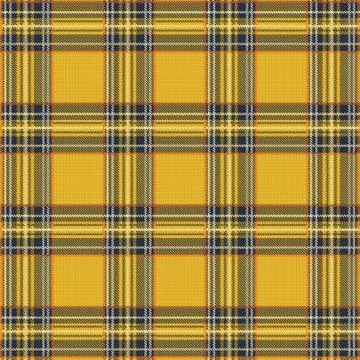 Tartan Plaid Vector Pattern Background with Fabric Texture Illustrazione stock