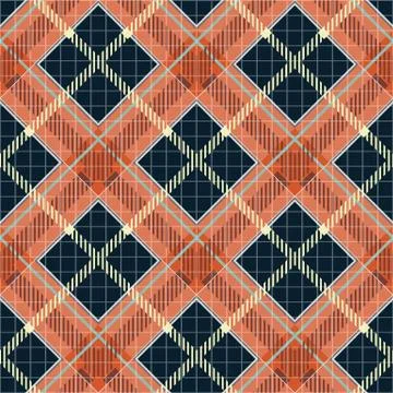 Tartan Seamless Pattern Background. Autumn color panel Plaid, Tartan Flannel Stock Illustration