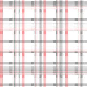Tartan Seamless Pattern Background. Black, Red and White Plaid, Tartan Flannel Stock Illustration