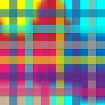 Tartan seamless pattern background in colorful plaid gradient mesh. Stock Illustration