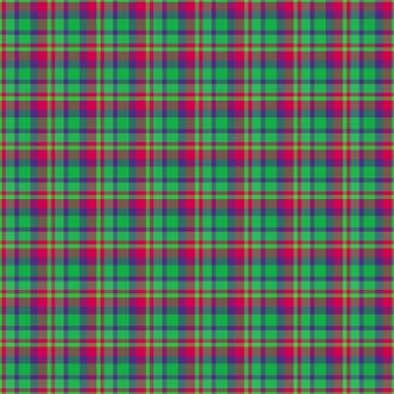 Tartan seamless pattern with green blue and red color Stock Illustration