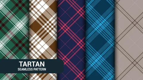 Tartan Seamless Pattern pack Stock Illustration