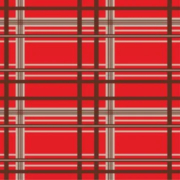 Tartan seamless pattern. Plaid background. Fabric Scottish ornamental texture. Stock Illustration