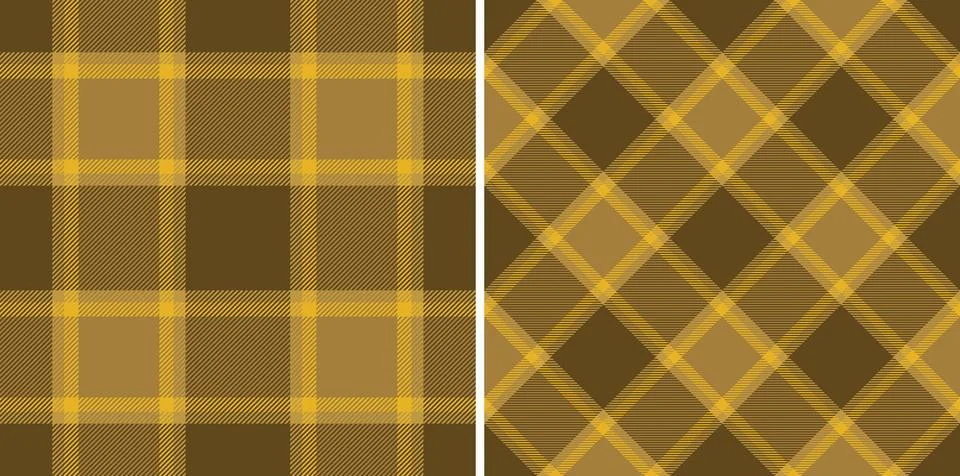 Tartan textile pattern of check background vector with a texture fabric pla.. Stock Illustration