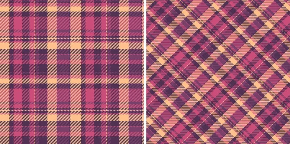 Tartan textile texture of vector check pattern with a background fabric pla.. Stock Illustration