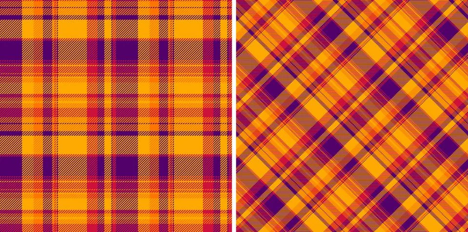 Tartan vector pattern of plaid textile seamless with a fabric background ch.. Stock Illustration