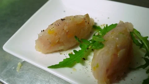 Tartar of fish Stock Footage 117920606