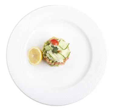 Tartar with salmon. Stock Photos