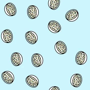 Tartar sauce condiment vector seamless pattern Illustrazione stock