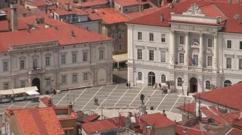 Tartini Square in Piran Stock Footage 1060698