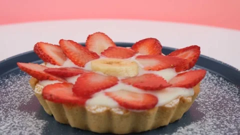 Tartlet close up rotate Stock Footage 236766480