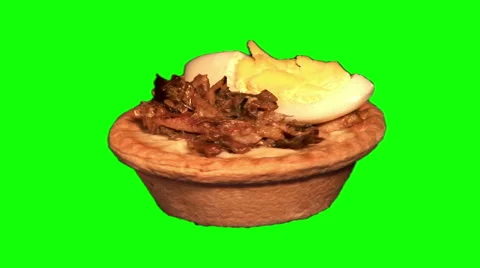Tartlet with egg and sprats Stock Footage 45920645
