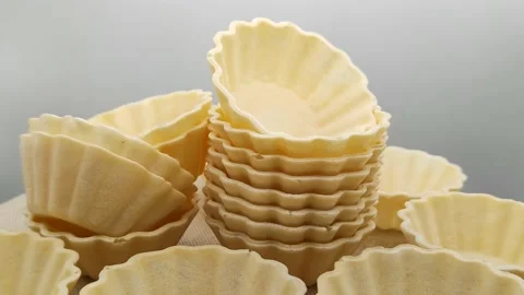 Tartlets without filling Stock Footage 167094313