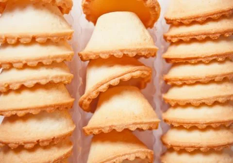 Tartlets without stuffing. Empty tartlets. French dish for salads. Dough bask Stock Photos