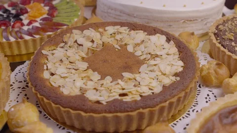 Tarts are on the table. Stock Footage 119467283